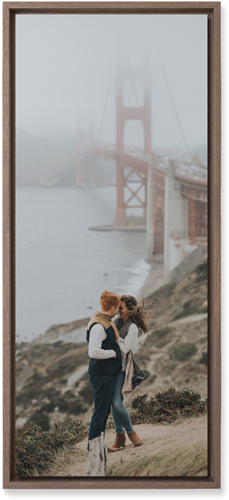 Photo Gallery Portrait Wall Art, Walnut, Single piece, Mounted, 10x24, Multicolor