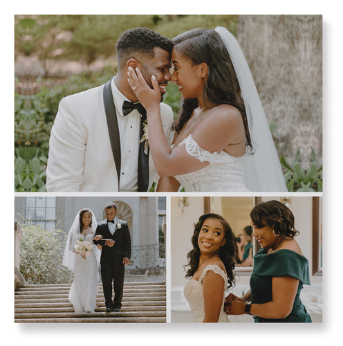 Gallery of Three Portrait Wall Art, No Frame, Single piece, Mounted, 16x16, Multicolor, multi