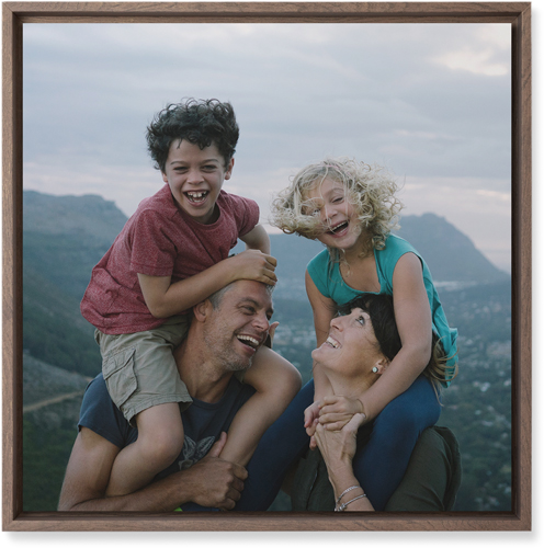 Photo Gallery Wall Art, Walnut, Single piece, Mounted, 16x16, Multicolor, multi