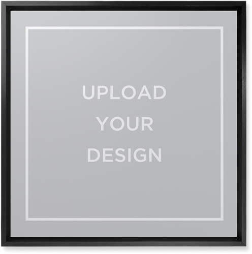 Upload Your Own Design Wall Art, Black, Single piece, Mounted, 16x16, Multicolor, multi