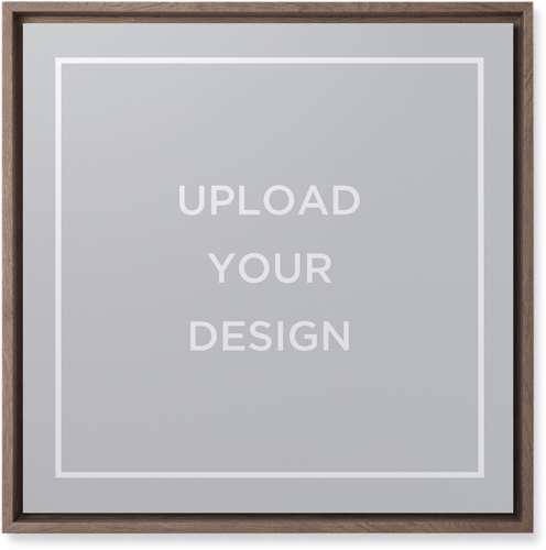 Upload Your Own Design Wall Art, Walnut, Single piece, Mounted, 16x16, Multicolor, multi
