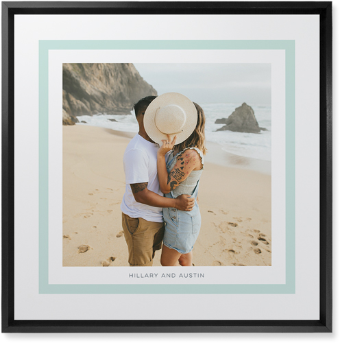 Freeze Frame Wall Art, Black, Single piece, Mounted, 16x16, Green, mint