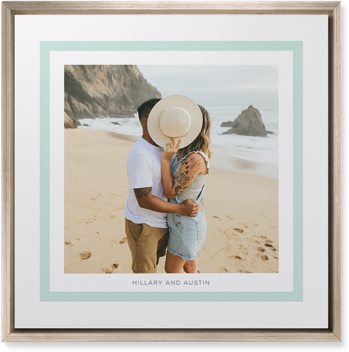 Freeze Frame Wall Art, Metallic, Single piece, Mounted, 16x16, Green, mint