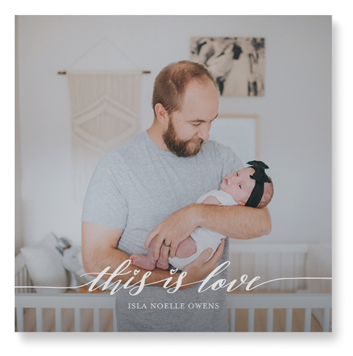Love Is Wall Art, No Frame, Single piece, Mounted, 16x16, White