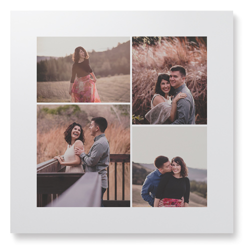 Four Winds Wall Art, No Frame, Single piece, Mounted, 16x16, White, white