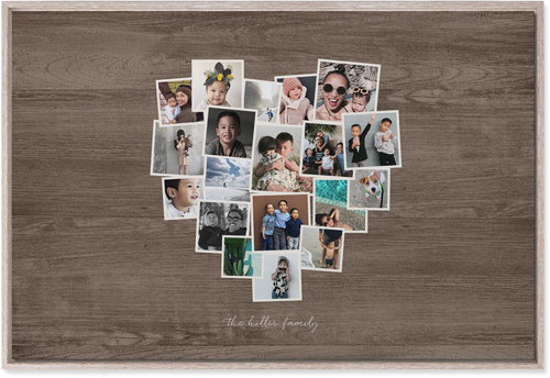 Heart Strings Wall Art, Rustic, Single piece, Mounted, 24x36, Brown, wood