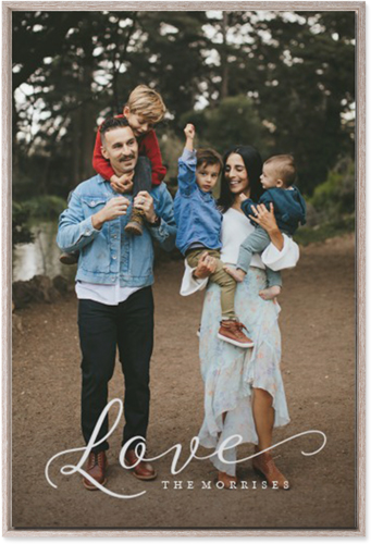 Just Love Portrait Wall Art, Rustic, Single piece, Mounted, 24x36, White, white