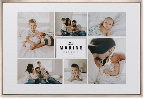 Round We Go Wall Art, Metallic, Single piece, Mounted, 24x36, White, white