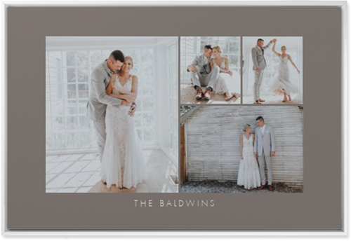 Four Corners Wall Art, White, Single piece, Mounted, 24x36, Gray, ash