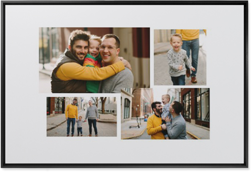 Connect Four Wall Art, Black, Single piece, Mounted, 24x36, White, white