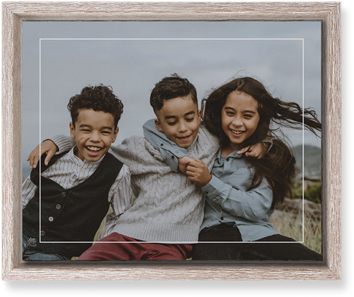 Floating Frame Wall Art, Rustic, Single piece, Mounted, 8x10, White, white