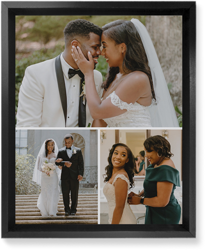 Gallery of Three Portrait Wall Art, Black, Single piece, Mounted, 8x10, Multicolor, multi