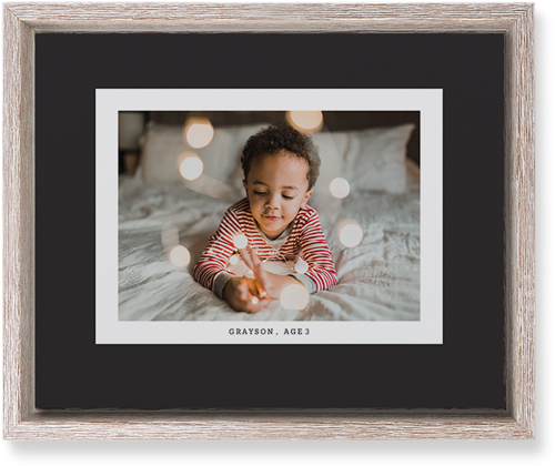 Frame Up Wall Art, Rustic, Single piece, Mounted, 8x10, Gray, charcoal