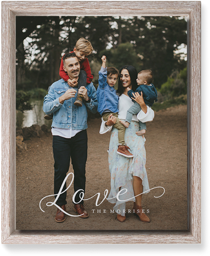 Just Love Portrait Wall Art, Rustic, Single piece, Mounted, 8x10, White, white