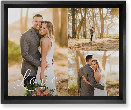 Just Love Trio Wall Art, Black, Single piece, Mounted, 8x10, White, white