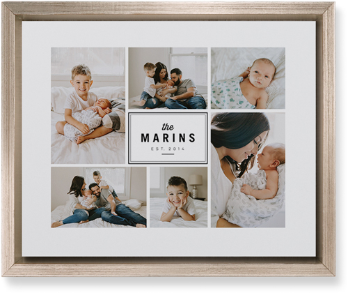 Round We Go Wall Art, Metallic, Single piece, Mounted, 8x10, White, white