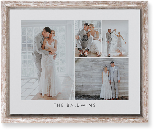 Four Corners Wall Art, Rustic, Single piece, Mounted, 8x10, White, white