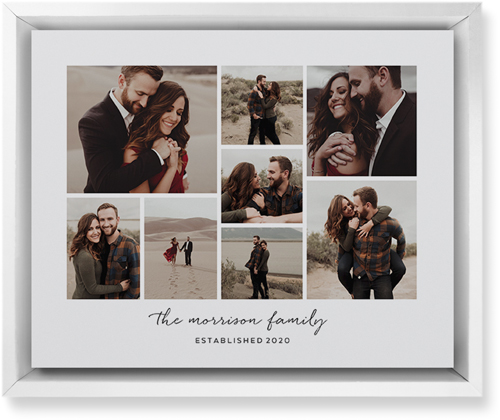 Pieces of Eight Wall Art, White, Single piece, Mounted, 8x10, White, white