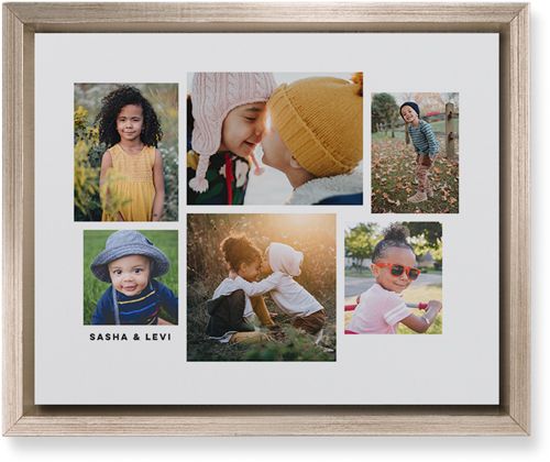 Six Times Wall Art, Metallic, Single piece, Mounted, 8x10, White, white