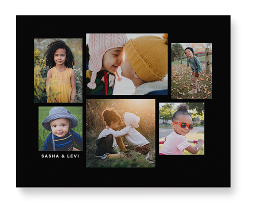 Six Times Wall Art, No Frame, Single piece, Mounted, 8x10, Black