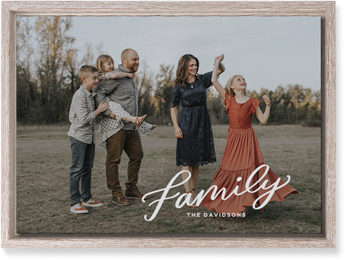 Family Letters Wall Art, Rustic, Single piece, Mounted, 10x14, White, white