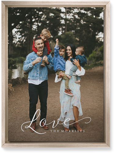 Just Love Portrait Wall Art, Metallic, Single piece, Mounted, 10x14, White, white