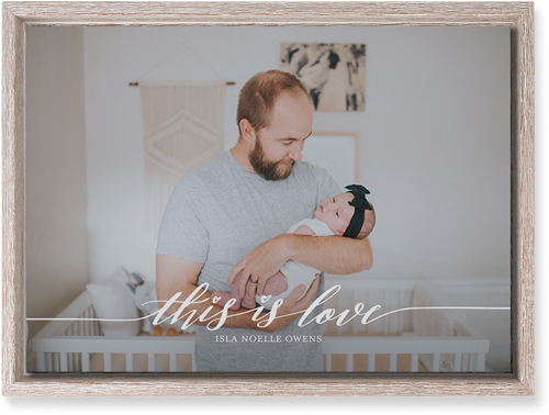 Love Is Wall Art, Rustic, Single piece, Mounted, 10x14, White, white