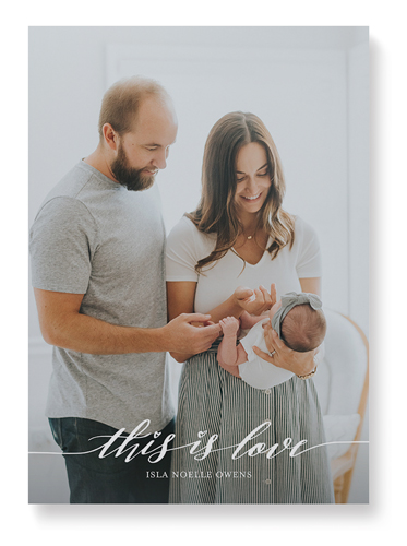 Love Is Portrait Wall Art, No Frame, Single piece, Mounted, 10x14, White, white