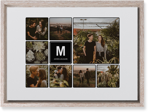 Photo Tiles Wall Art, Rustic, Single piece, Mounted, 10x14, Black