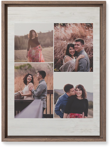 Four Winds Wall Art, Walnut, Single piece, Mounted, 10x14, Beige, wheat