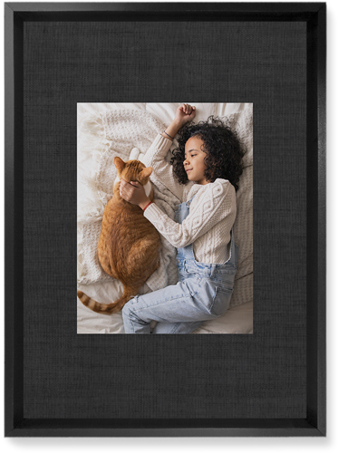 Full Frame One Wall Art, Black, Single piece, Mounted, 10x14, Black, black
