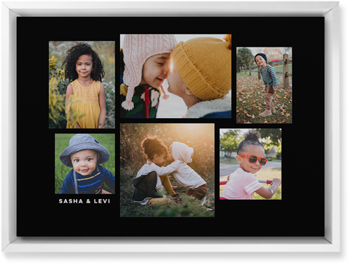 Six Times Wall Art, White, Single piece, Mounted, 10x14, Black, black