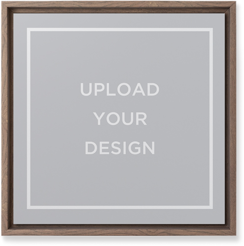 Upload Your Own Design Wall Art, Walnut, Single piece, Mounted, 12x12, Multicolor