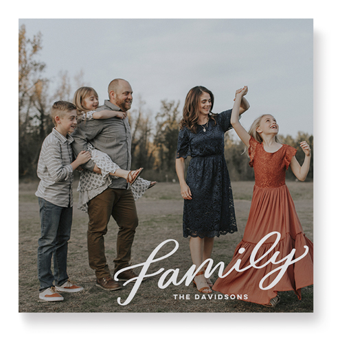 Family Letters Wall Art, No Frame, Single piece, Mounted, 12x12, White, white