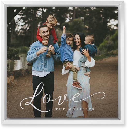 Just Love Portrait Wall Art, White, Single piece, Mounted, 12x12, White, white