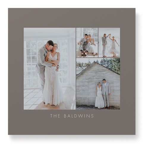 Four Corners Wall Art, No Frame, Single piece, Mounted, 12x12, Gray, ash