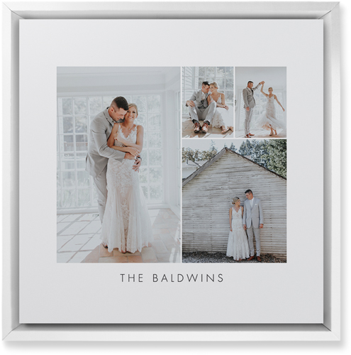 Four Corners Wall Art, White, Single piece, Mounted, 12x12, White, white