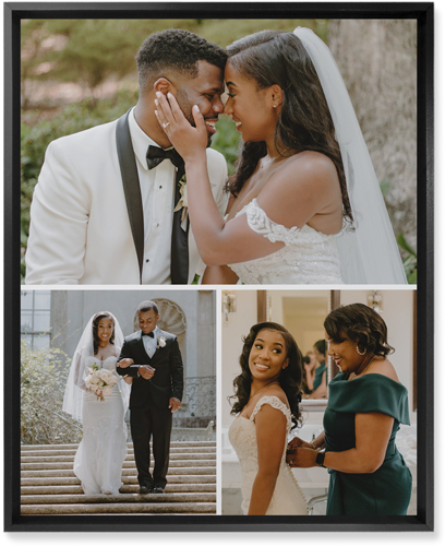 Gallery of Three Portrait Wall Art, Black, Single piece, Mounted, 16x20, Multicolor, multi