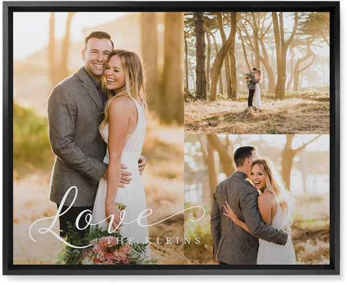 Just Love Trio Wall Art, Black, Single piece, Mounted, 16x20, White, white