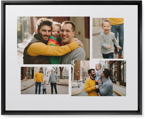 Connect Four Wall Art, Black, Single piece, Mounted, 16x20, White, white