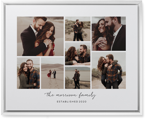 Pieces of Eight Wall Art, White, Single piece, Mounted, 16x20, White, white