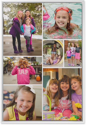 Gallery of Seven Wall Art, White, Single piece, Mounted, 20x30, Multicolor, multi