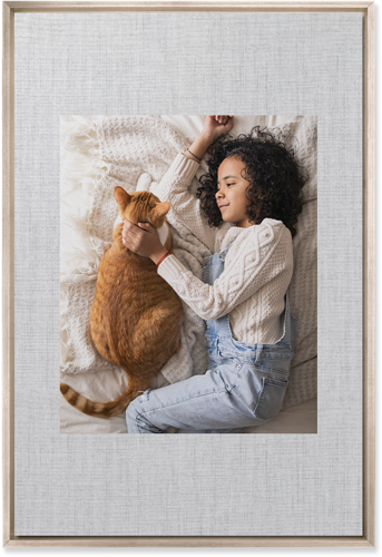 Full Frame One Wall Art, Metallic, Single piece, Mounted, 20x30, White