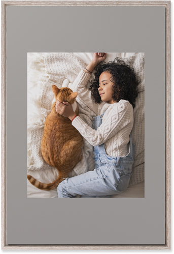 Full Frame One Wall Art, Rustic, Single piece, Mounted, 20x30, Gray, stone