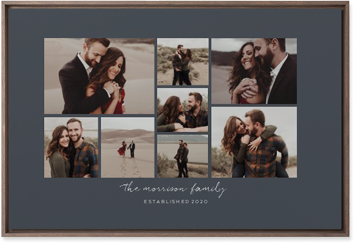 Pieces of Eight Wall Art, Walnut, Single piece, Mounted, 20x30, Gray, gray