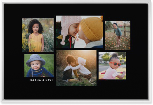 Six Times Wall Art, White, Single piece, Mounted, 20x30, Black