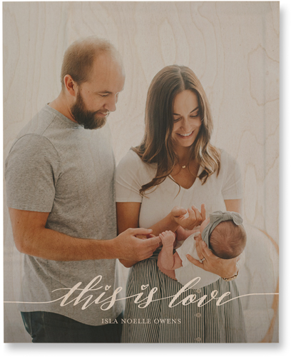 Love Is Portrait Wall Art, Single piece, Wood, 16x20, White