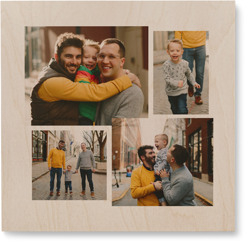 Connect Four Wall Art, Single piece, Wood, 12x12, White, white