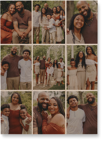 Gallery Grid of Nine Wall Art, Single piece, Wood, 10x14, Multicolor, multi