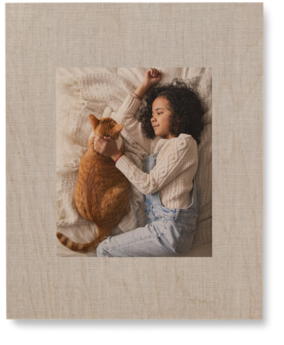 Full Frame One Wall Art, Single piece, Wood, 8x10, White